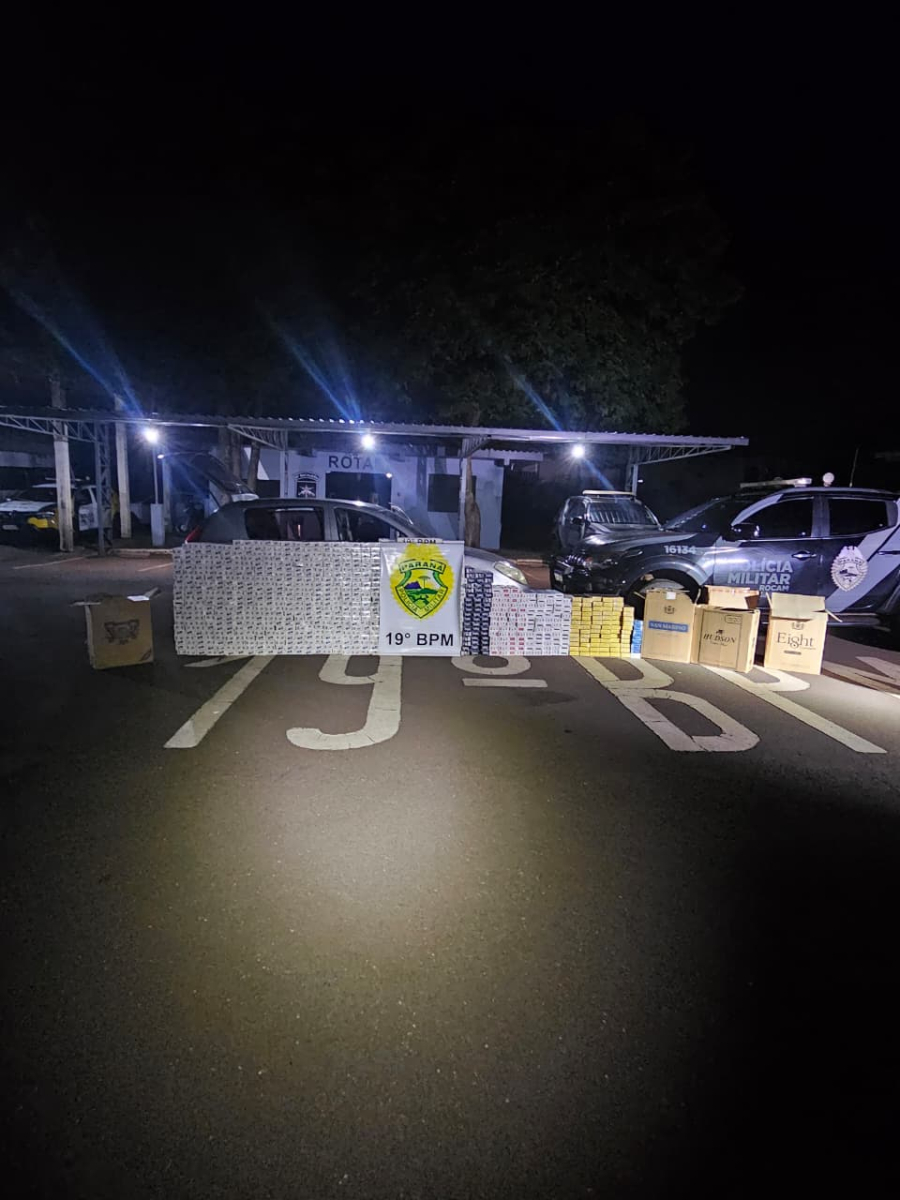 Homem é preso com mil pacotes de cigarros em Toledo