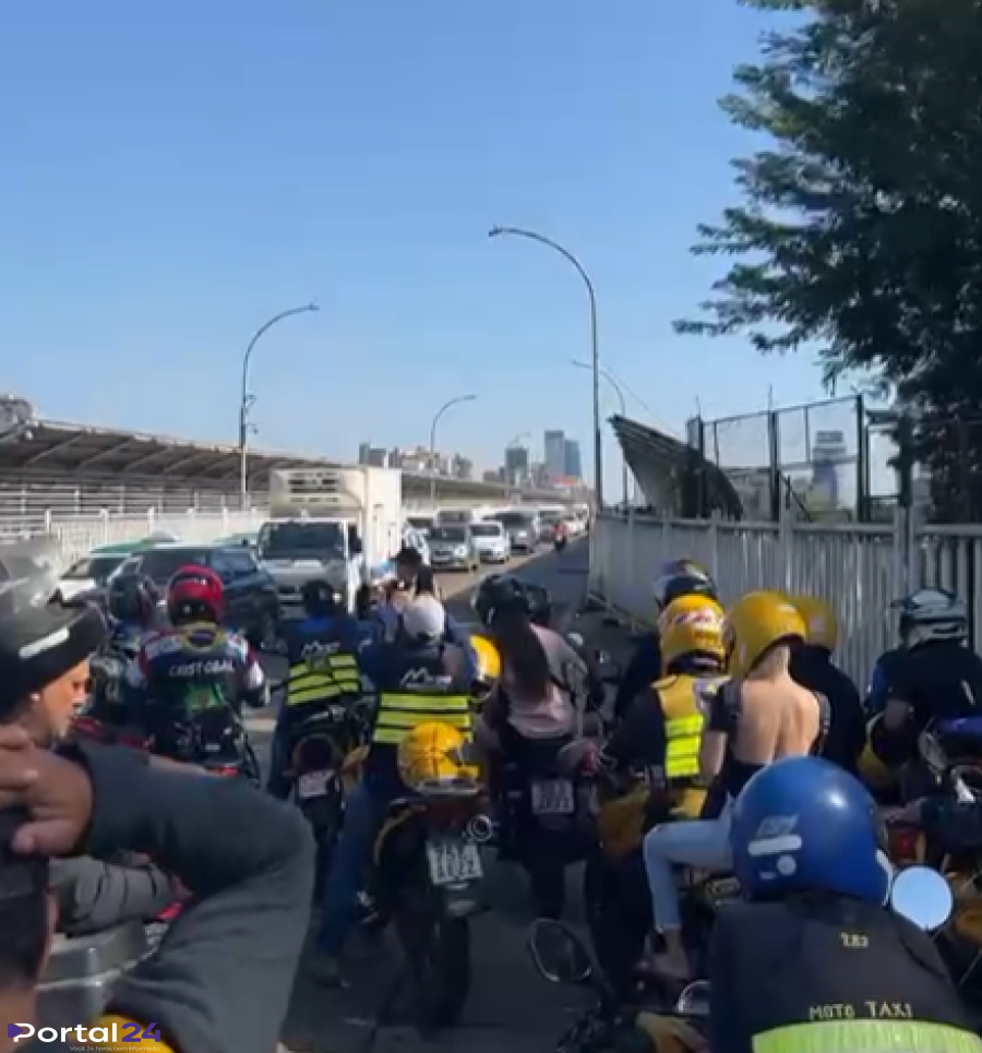 Pane elétrica provoca fumaça nas galerias da Ponte da Amizade