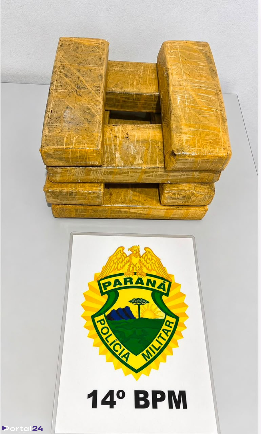 Polícia Militar apreende mais de 6,6 quilos de maconha em área de mata no Centro de Foz do Iguaçu
