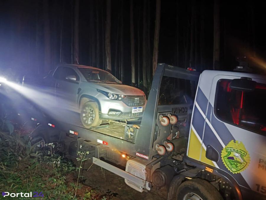 Veículo furtado em Anahy é encontrado escondido em reflorestamento no interior de Guaraniaçu