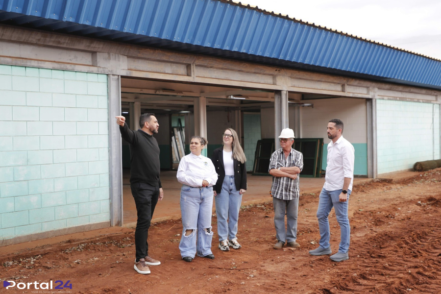 Prefeito acompanha obras de reforma e ampliação do CMEI Espaço e Vida em Cascavel