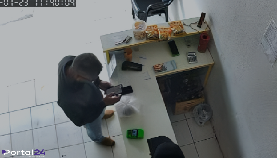 Homem é detido após furtar celular de cliente em marmitaria no Bairro Tropical