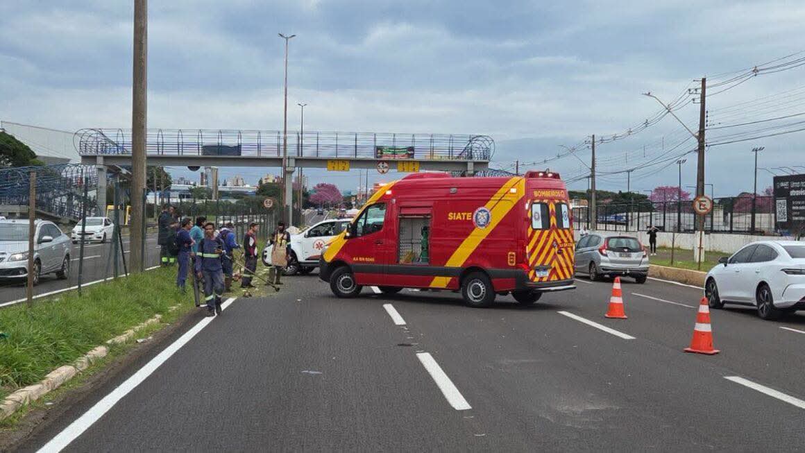 Trabalhador morre atropelado durante serviço na Avenida Colombo; motorista abandona veículo e foge em Maringá