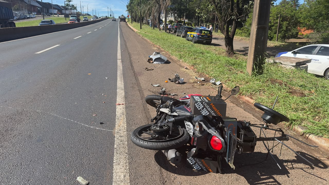 Motociclista morre após colisão com caminhão na BR-369, em Londrina