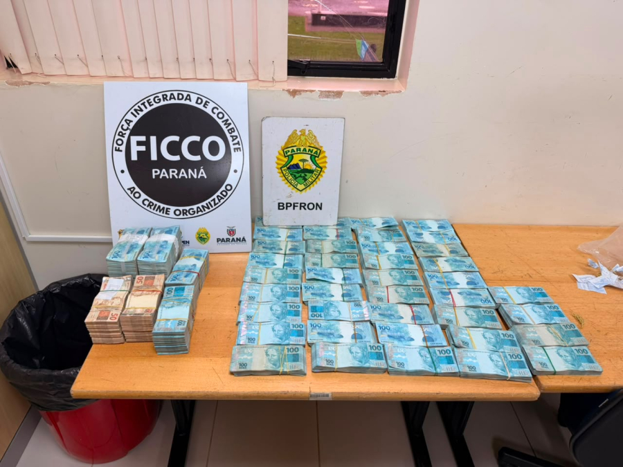Operação conjunta apreende mais de R$ 754 mil que seriam levados ao Paraguai