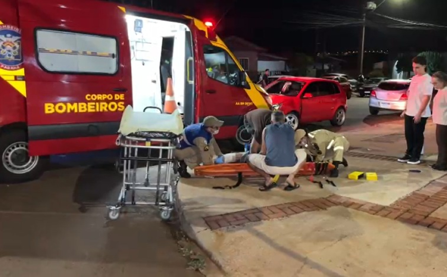 Motociclista fica ferido em acidente no Cataratas