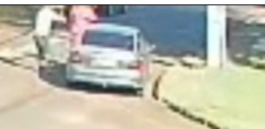 Câmera capta momento de agressão no Consolata