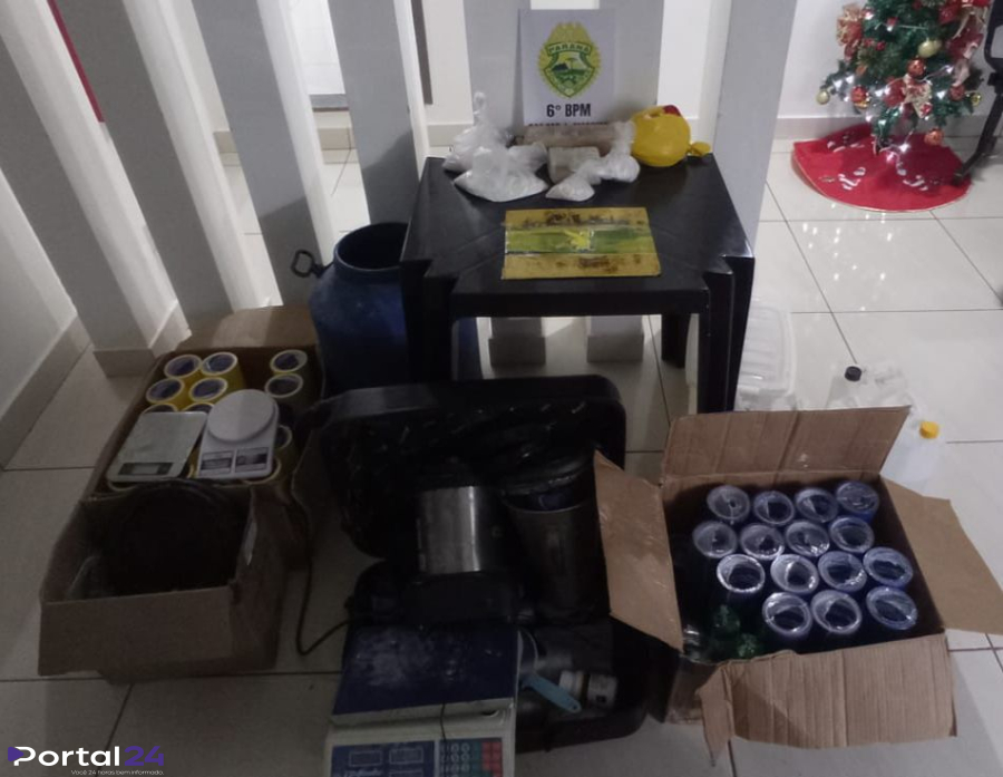 Operação Carga Oculta apreende grande quantidade de drogas e equipamentos em chácara de Boa Vista da Aparecida