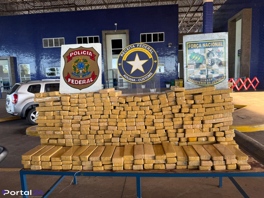 Receita Federal apreende 255,9 kg de maconha na Ponte da Amizade