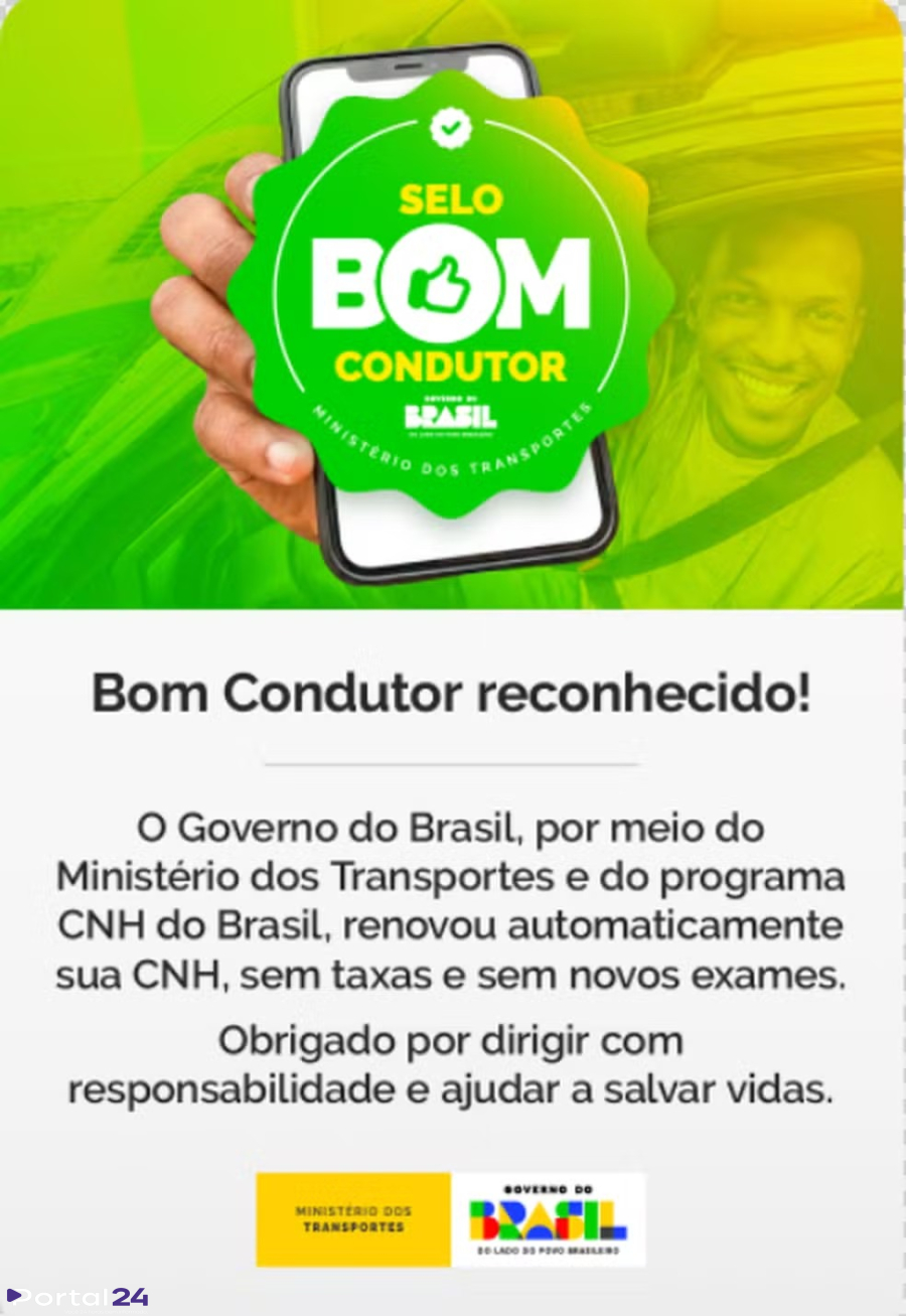 Governo inicia renovação automática e gratuita da CNH para bons condutores