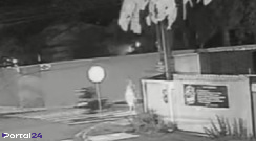 Vídeo mostra momento em que idoso é atropelado por motocicleta em Ponta Grossa