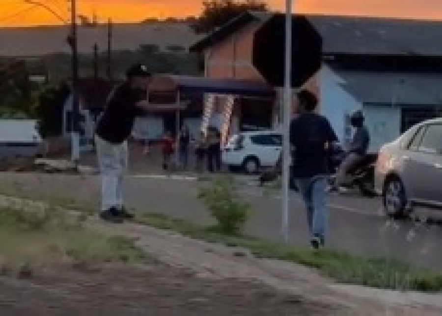 Vídeos mostram briga antes de homicídio em Espigão Alto do Iguaçu