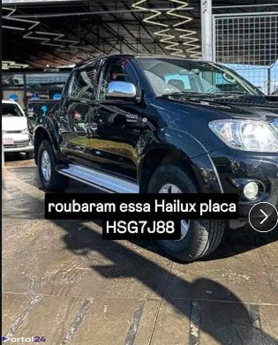 Caminhonete Hilux é furtada na Avenida Brasil, em frente à Cascavel Bebidas, em Cascavel