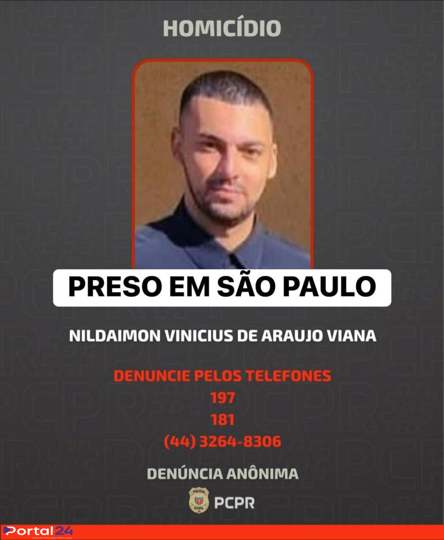 Suspeito de duplo homicídio em Sarandi é preso em Cotia (SP), em São Paulo