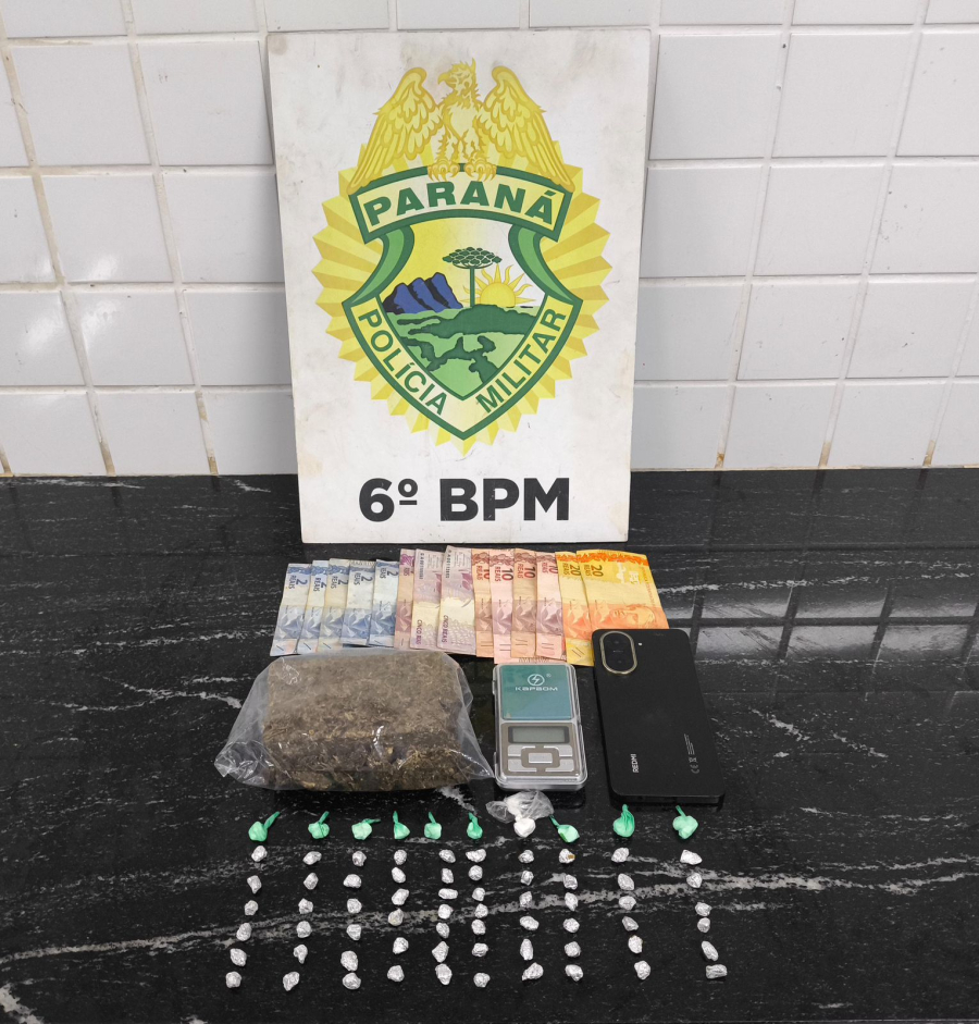 Jovem é preso por tráfico de drogas no Clarito