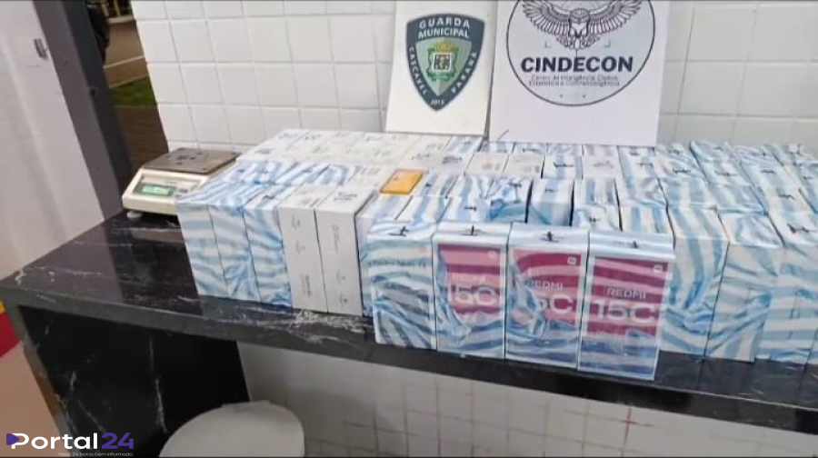 Guarda Municipal apreende 68 celulares com mulher no Terminal Rodoviário de Cascavel