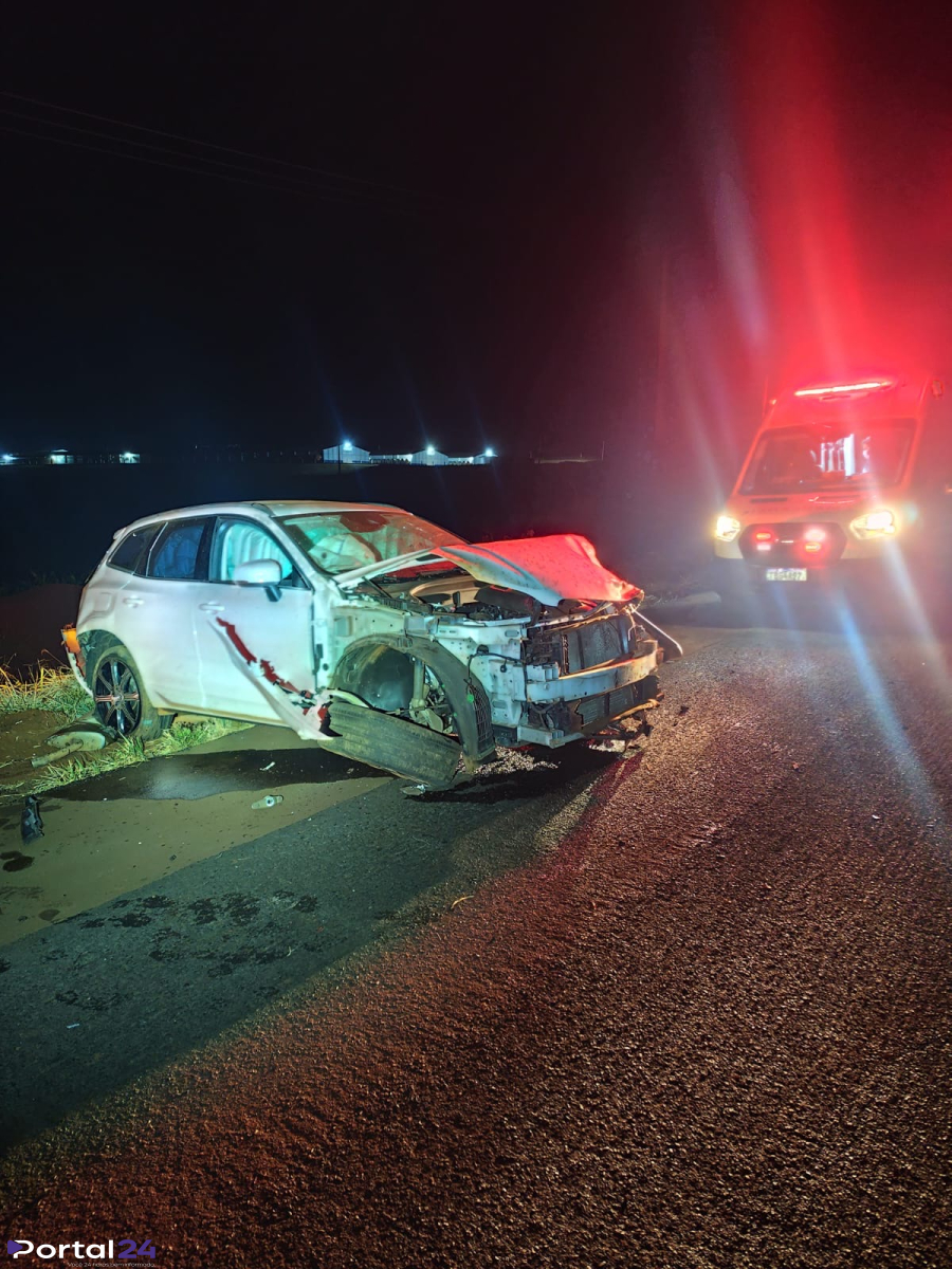 Motorista fica ferido após sinistro na PR-486 em Assis Chateaubriand