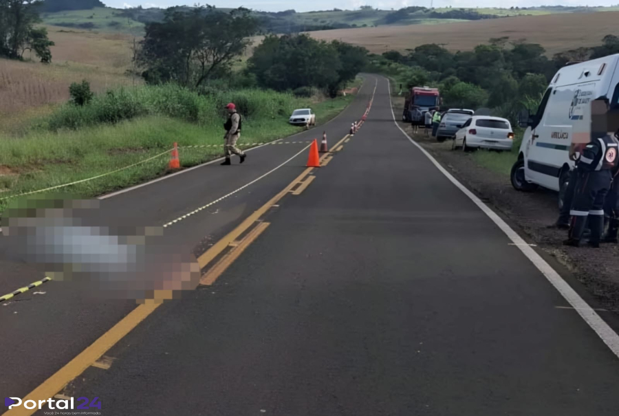 Caminhoneiro morre após ser atingido pelo próprio veículo em rodovia do Paraná