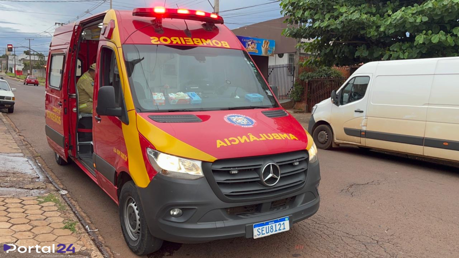 Homem fica ferido após cair de telhado de aproximadamente 3 metros