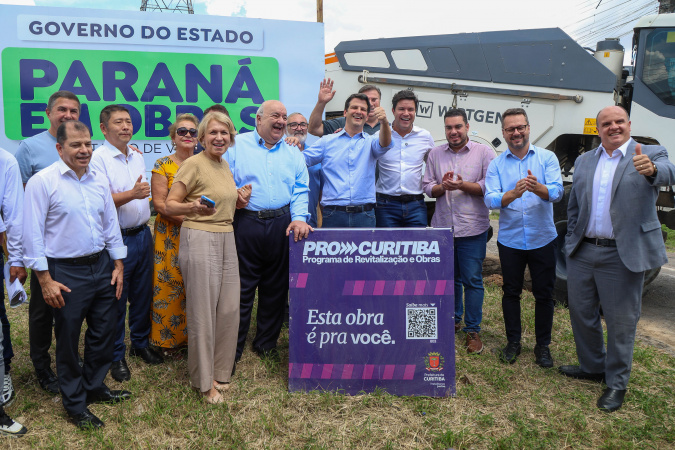 Estado e prefeitura assinam ordem de serviço para recuperar 100 km de ruas em Curitiba