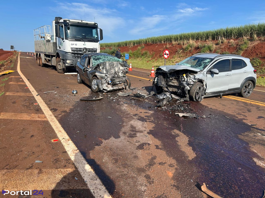Homem de 68 anos morre em colisão frontal na BR-369 em Cambará