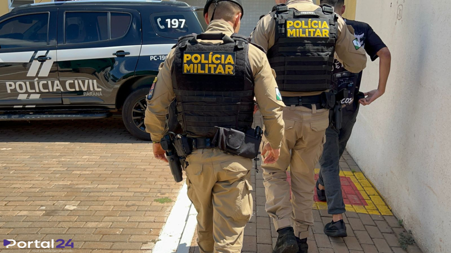 Dois suspeitos de latrocínio são detidos e encaminhados à Polícia Civil de Cascavel