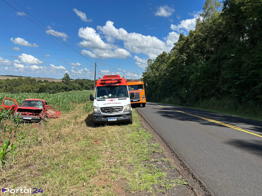 Acidente na PR-281 deixa homem ferido em Santa Izabel do Oeste 