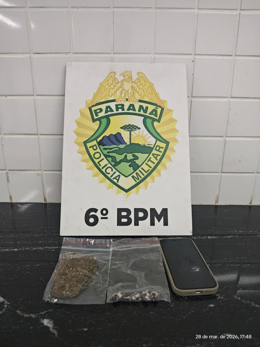 Homem é preso após ser flagrado em delivery de entorpecentes