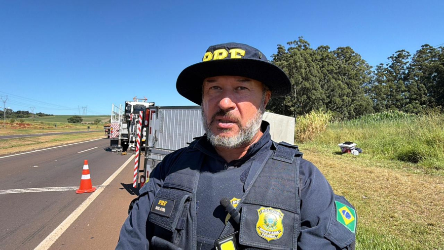 PRF já atendeu dois acidentes com vítimas na BR-277
