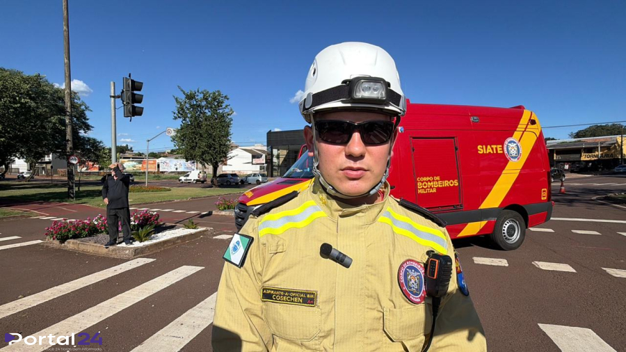 Idoso de 100 anos se envolve em acidente e está bem, informa Corpo de Bombeiros