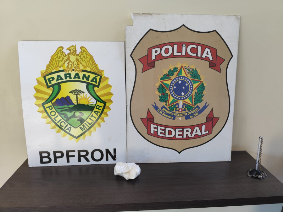 PF e BPFRON apreendem cocaína e motocicleta durante ação integrada em Guaíra